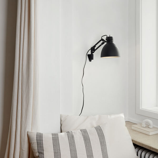 ARCHI W1 væglampe, black/silver, Nordic Living