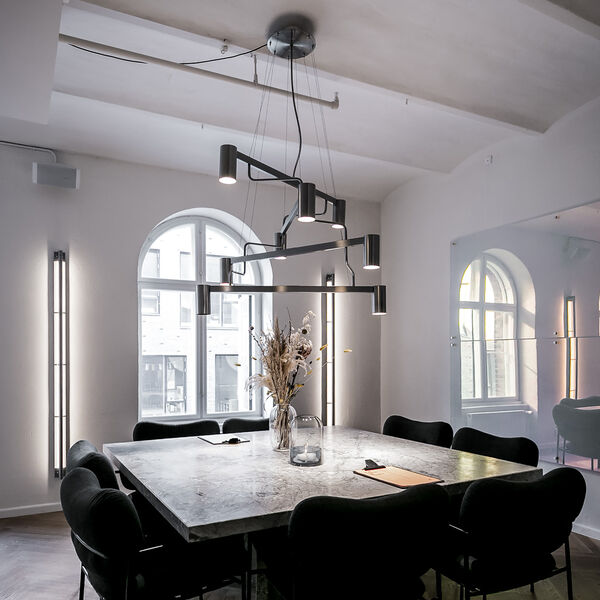 Kennedy Chandelier, steel, Rubn