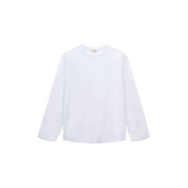 Freya lang&aelig;rmet T-shirt, white, Studio Feder