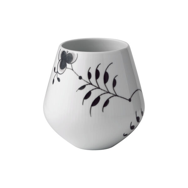 Sort Mega Riflet vase 15 cm, Royal Copenhagen