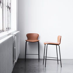 PLAY Chair Low Back Bar stol, cognac, Bruunmunch Furniture