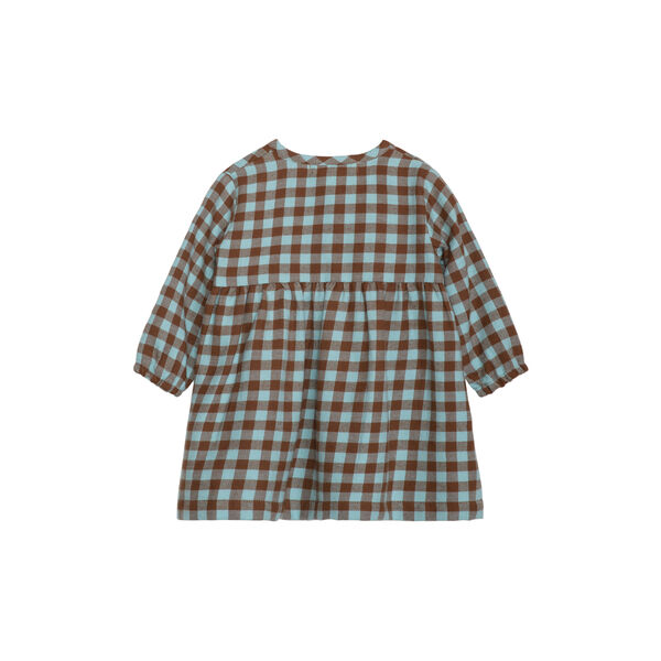 Baby Brushed Dress, coffee checks, Serendipity
