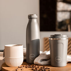 Drikkeflaske, dark grey, AYA&IDA