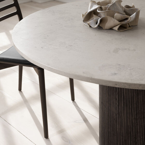 VIPP495 Cabin Round Table, jura grau blau/dark oak, Vipp