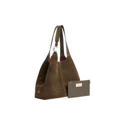 COCCINELLE C-EASY SUEDE | Fango | Taske, Coccinelle