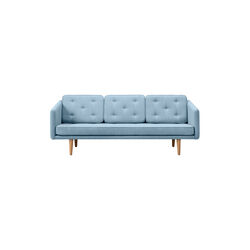 FF2003 No. 1 Sofa 3P, mood 3103/r&oslash;get eg bejdset, Fredericia Furniture