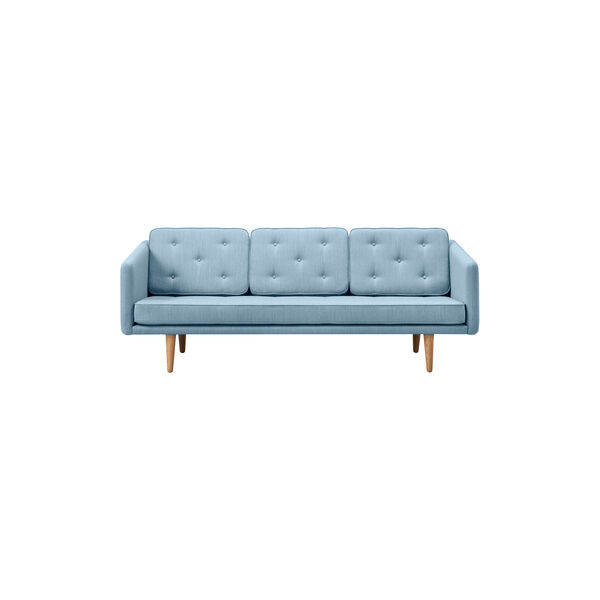 FF2003 No. 1 Sofa 3P 206 cm, mood 3103/r&oslash;get eg bejdset, Fredericia Furniture
