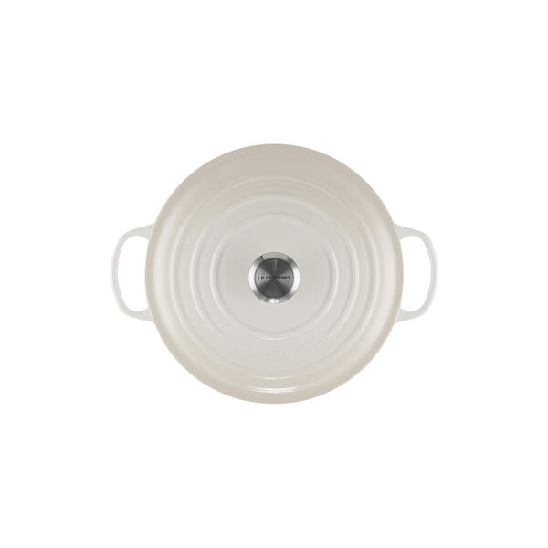 Signature rund st&oslash;bejernsgryde &Oslash; 28 cm, meringue, Le Creuset