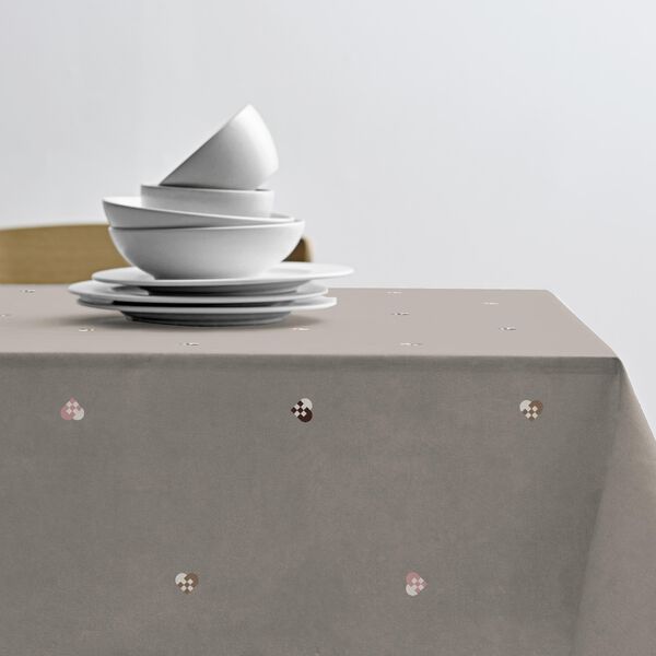 Christmas Hearts Embroidery juledug, rose, Södahl