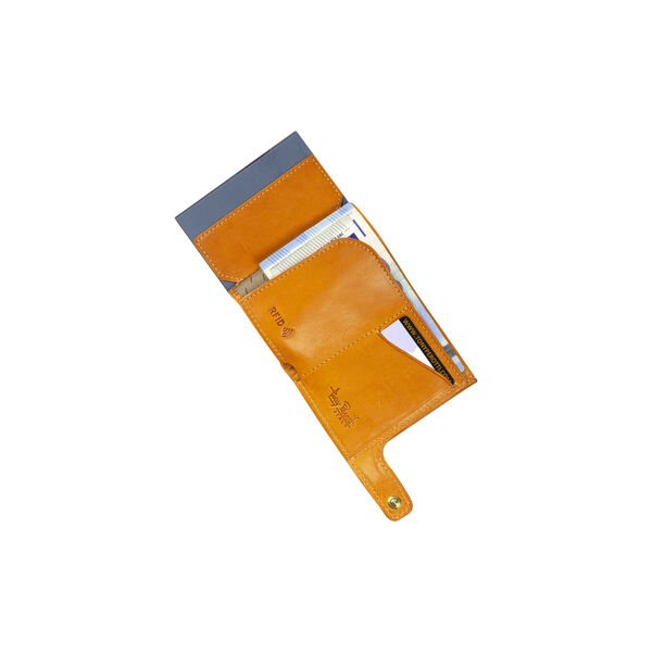 Cardholder, orange, Tony Perotti