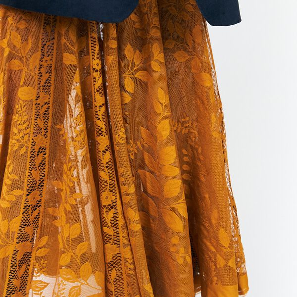 CollinsLL Midi Skirt, rust, Lollys Laundry