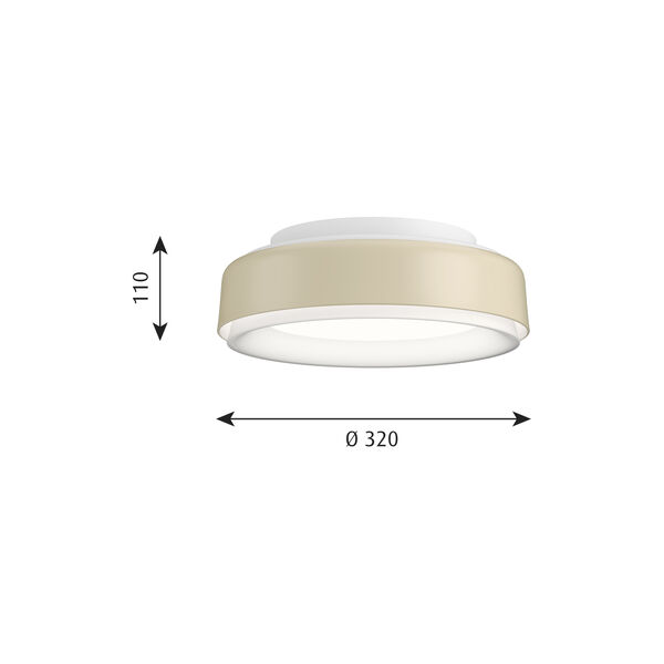 LP Grand loftlampe, champagne, Louis Poulsen