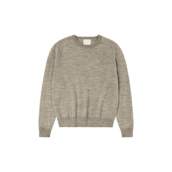 Raw Wool Light Sweater, oat melange, FUB