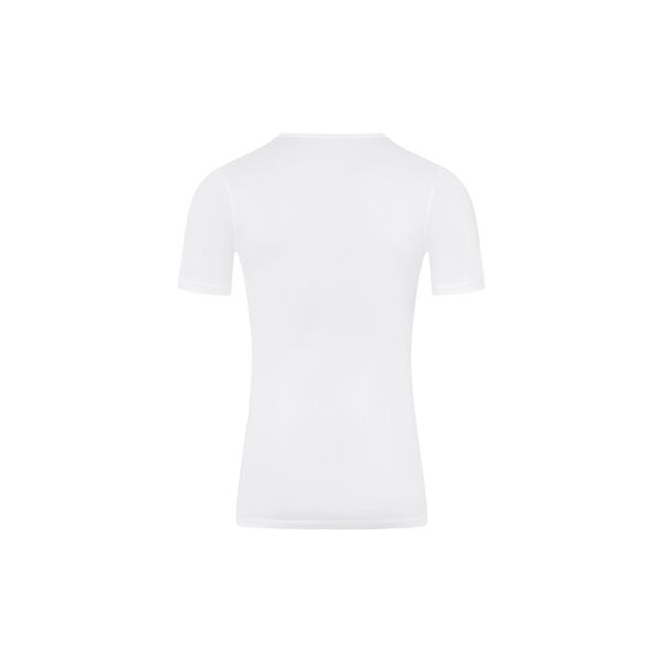 Cotton Pure SS Shirt V-Neck, white, HANRO