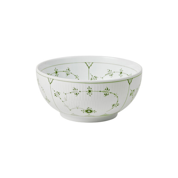 Gr&oslash;n Musselmalet Riflet sk&aring;l 110 cl, Royal Copenhagen