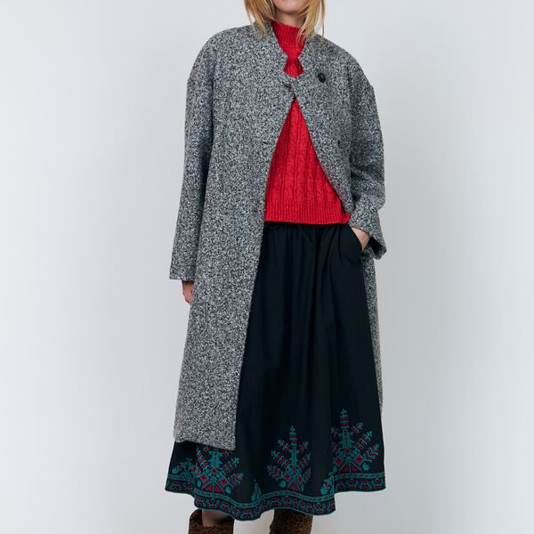 KayaLL Coat LS, grey melange, Lollys Laundry