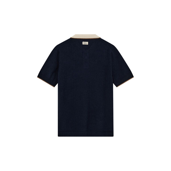 MMGFrancesco Polo SS Knit, estate blue, MOS MOSH Gallery