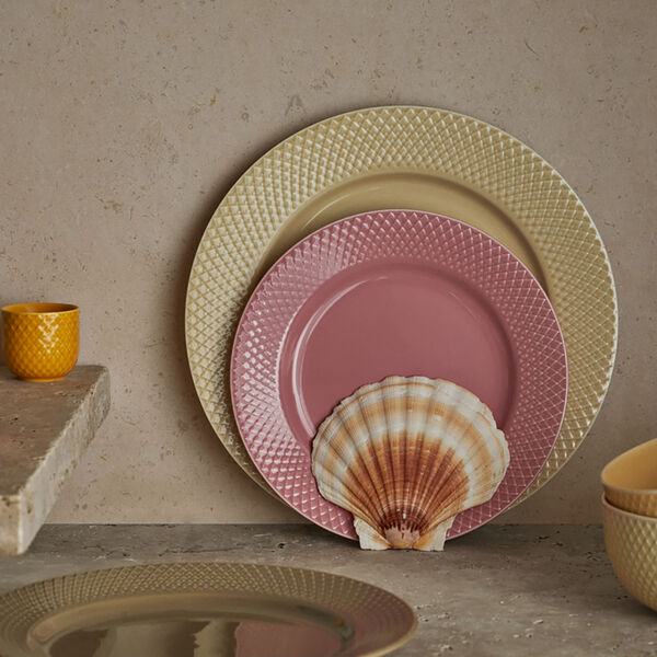 Rhombe Earth Middagstallerken Ø 27 cm, marble, Lyngby Porcelæn