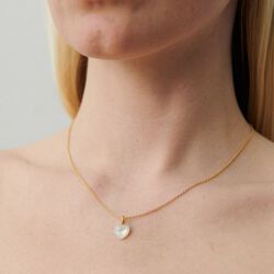 Ocean Heart halskæde, guld, Pernille Corydon Jewellery