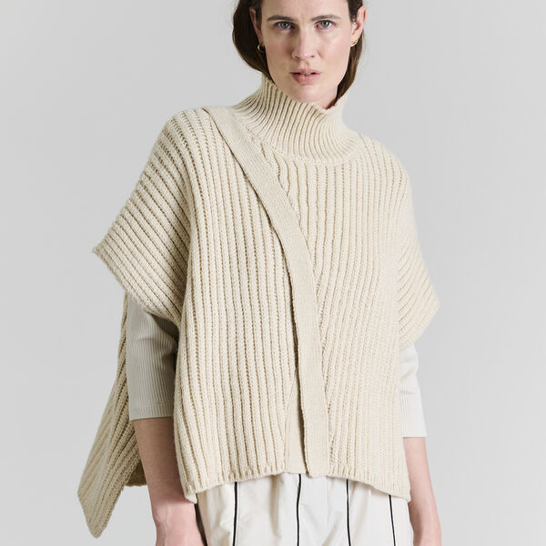 Nitto højhalset bluse, ivory, BITTE KAI RAND