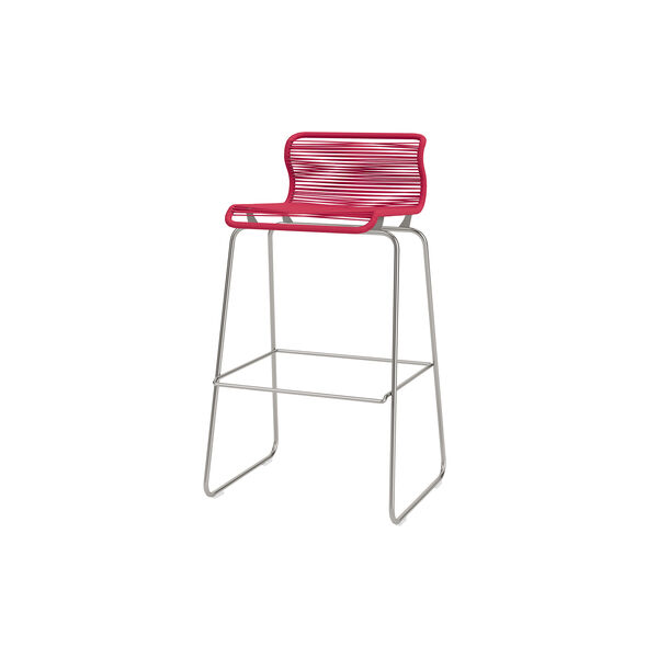 Panton One Bar barstol, scarlett/steel Panton One Bar barstol, scarlett/steel, Montana Furniture