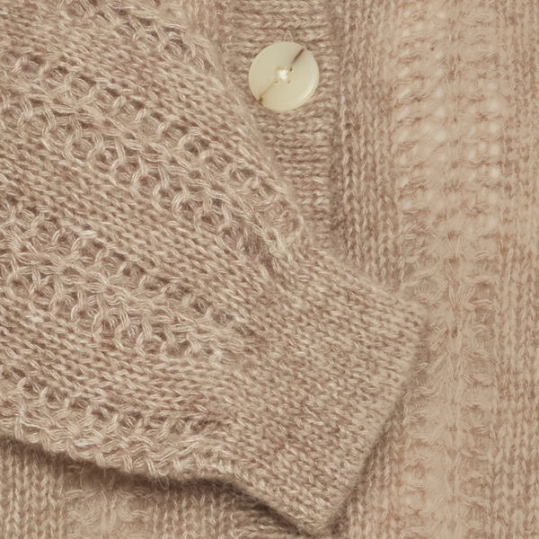 IRMELIA Cardigan, cacao nibs melange, Atelier Rêve