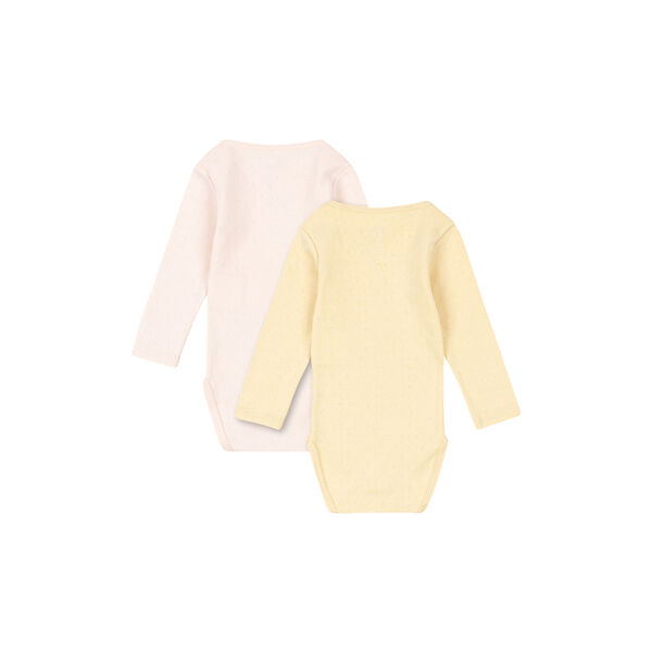 Perla 2 Pack LS Body, banana crepe/creole pink, Konges Sl&oslash;jd