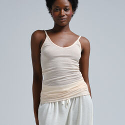 Cotton Spaghetti Top, rosie beige, Seamless Basic