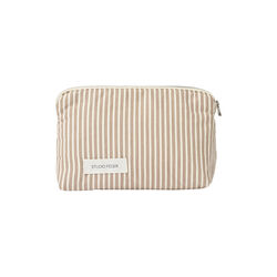 Celia toilettaske mini, brown beach stripe, Studio Feder