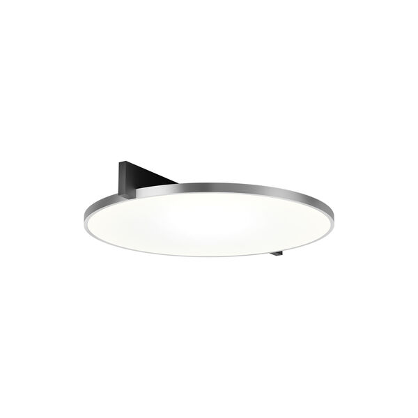 INLAY ROUND C3 loft-/væglampe, matt black/satin silver, LIGHT-POINT