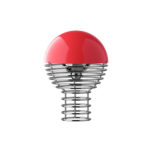 Wire Portable bordlampe, red, Verpan