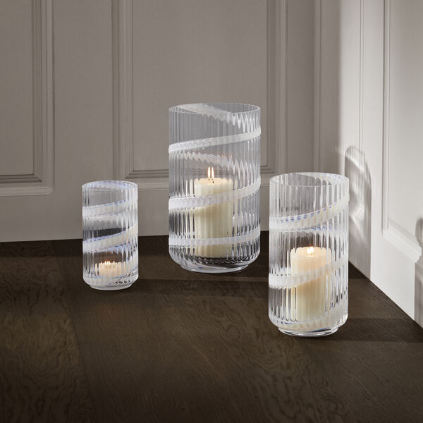 Lyngby Vase, swirl hvid, Lyngby Porcel&aelig;n