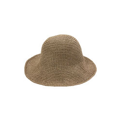 RAFFIA&nbsp;Hat&nbsp;stor skygge, taupe, Bella Ballou