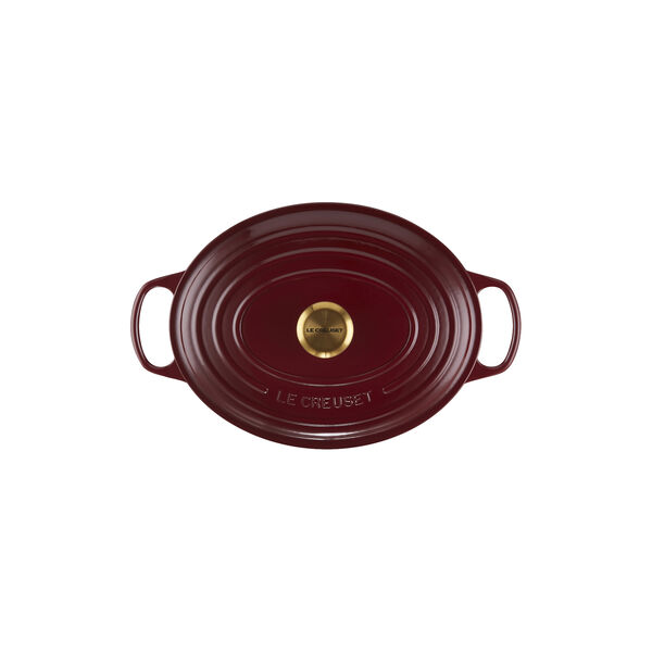 Signature oval gryde 6,3 L, garnet, Le Creuset