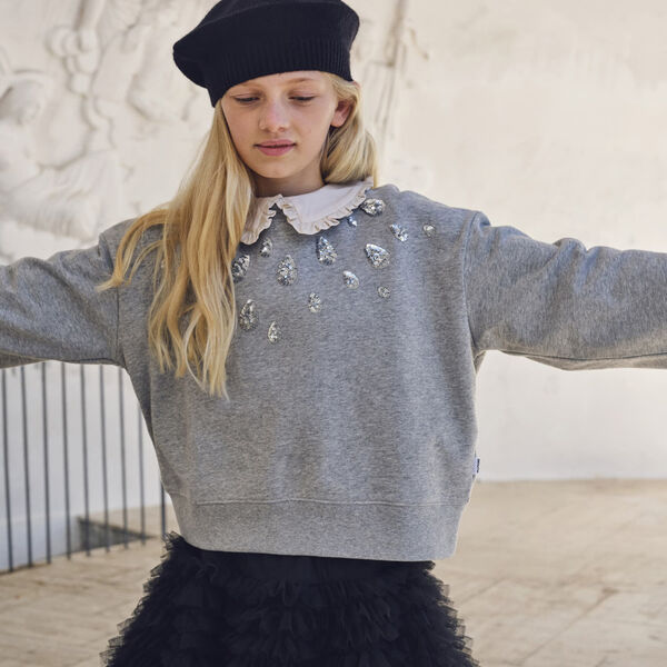 Miki Sweatshirt, grey melange, Molo