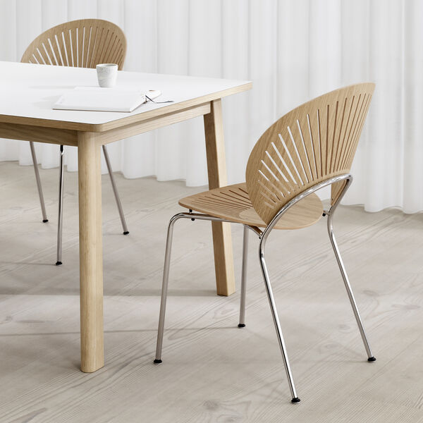 6491 Ana udtr&aelig;ksspisebord 180 cm, white/soap treated oak, Fredericia Furniture