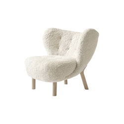 Little Petra VB1 loungestol & fodskammel ATD1, Moonlight/olieret eg Little Petra VB1 loungestol & fodskammel ATD1, Moonlight/olieret eg, &Tradition