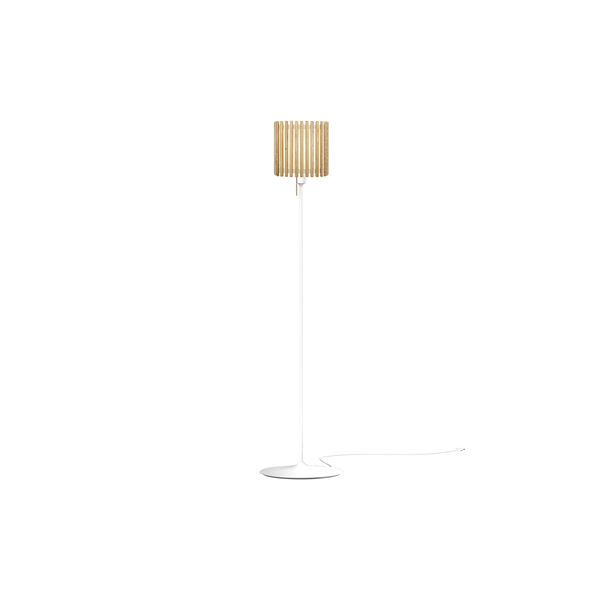 Komorebi Square Floor Lamp, oak/white, UMAGE