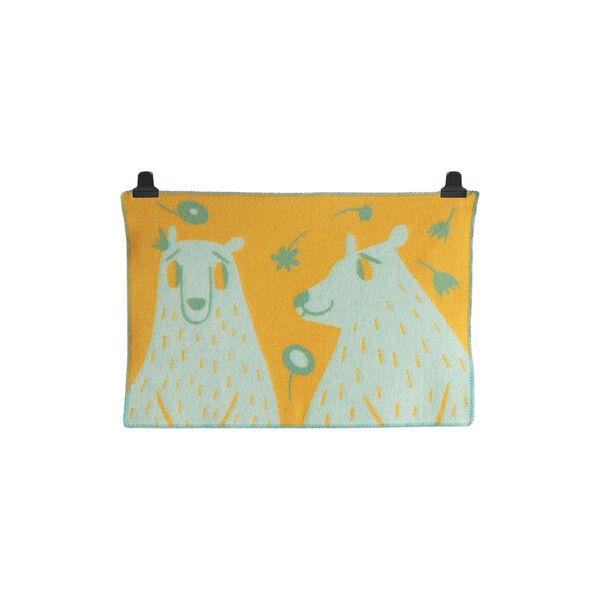 BAMSE Baby Size Throw, turquoise/orange BAMSE Baby Size Throw, turquoise/orange, Røros Tweed