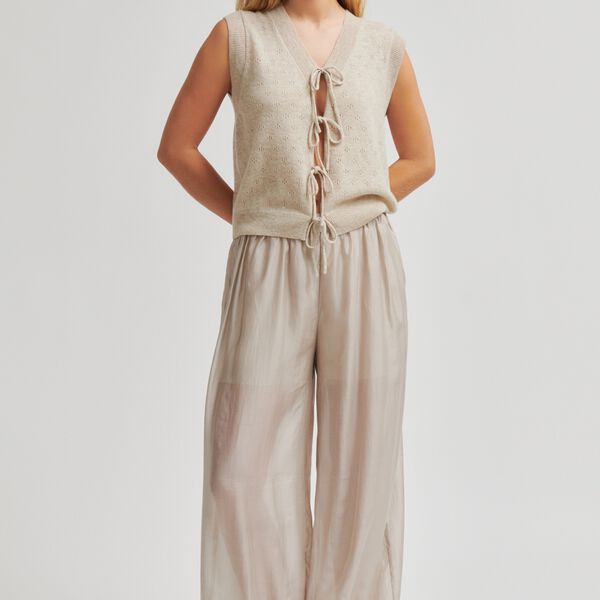 Amala Knit Vest, plaza taupe, Second Female