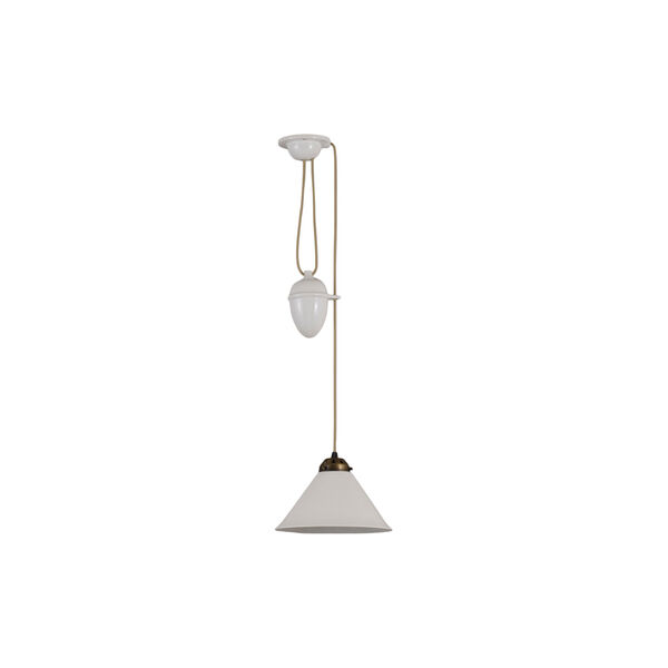 Cobb Rise & Fall Small Pendant, antique brass, Original BTC