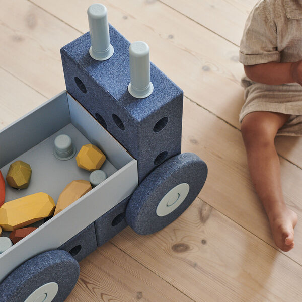 3-i-1 Gåvogn, deep blue/sky blue, MODU