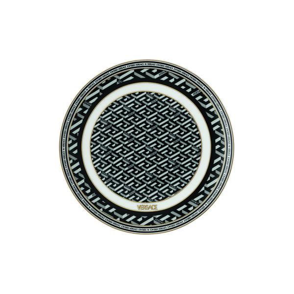 Tallerken &Oslash; 17 cm, signature black, Rosenthal x Versace