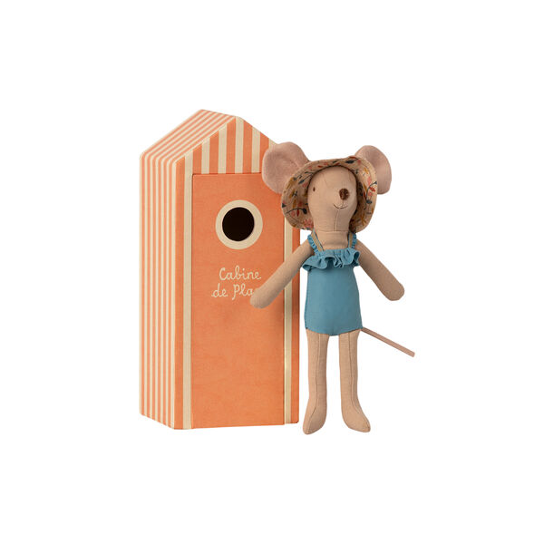 Mor strandmus med strandhus Mor strandmus med strandhus, Maileg