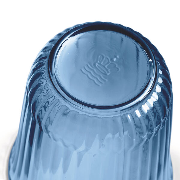 Waves vandglas højt 2 stk., blå, Royal Copenhagen