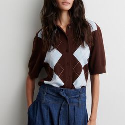 Shailene Knit Cardigan, demitasse, Second Female