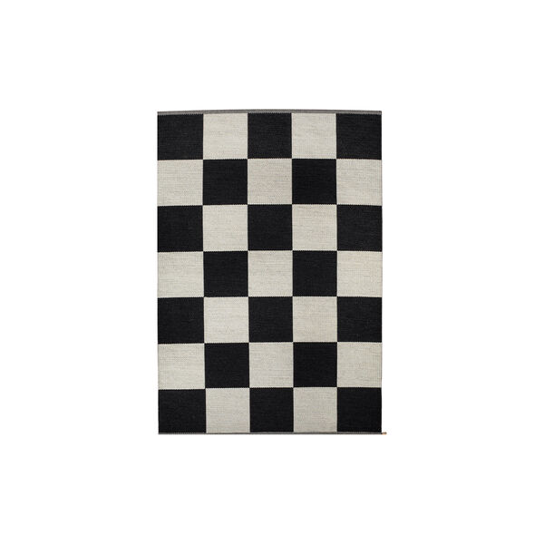 Checkerboard Icon gulvtæppe, midnight black 554, Kasthall
