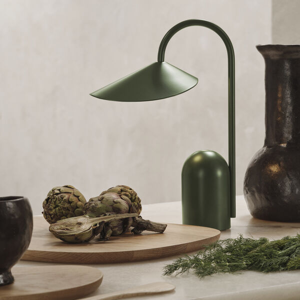 Arum Portable Lampe, grass green, Ferm Living