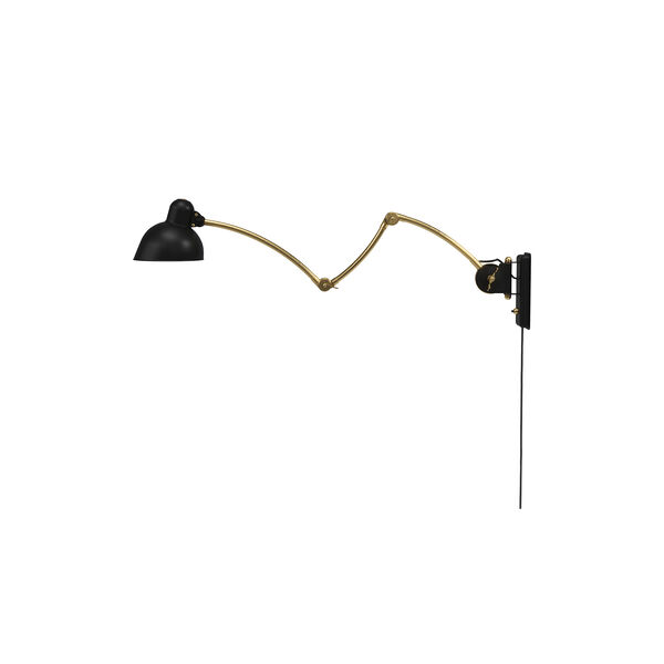 KAISER idell™ 6559-W væglampe, matt black/brass KAISER idell™ 6559-W væglampe, matt black/brass, Fritz Hansen