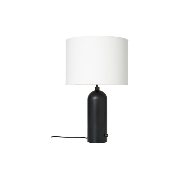 Gravity Table Lamp, blackened steel/white, GUBI